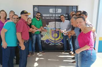 Vereadores comparecem na inauguração da reforma das instalações do PSF Castro Nery no Assentamento em Novo Horizonte do Norte